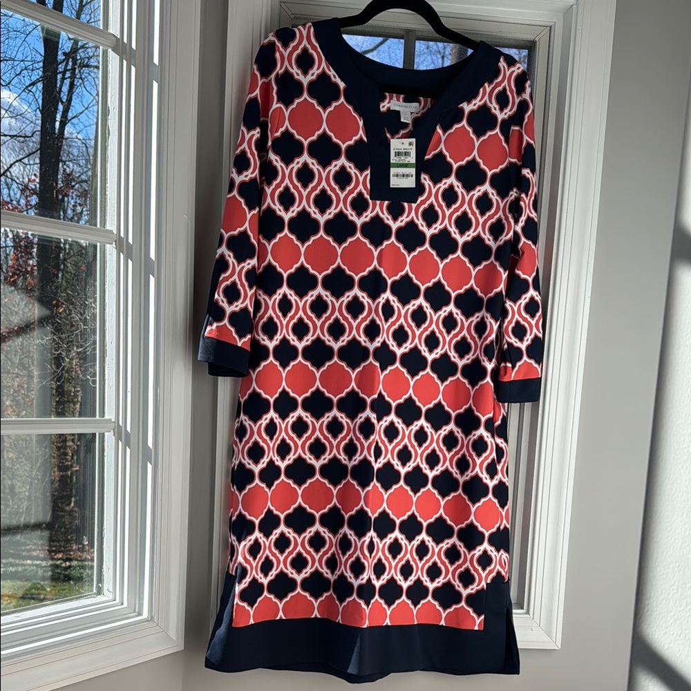 Charter Club Women's Three Quarter Sleeve Dress, NWT, Size L